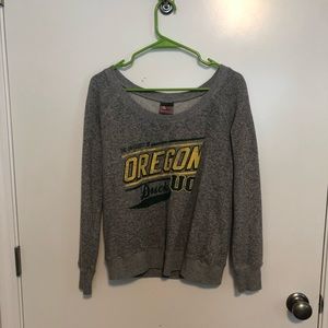Oregon ducks off shoulder sweater